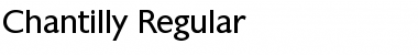 Download Chantilly Regular Font Title Preview
