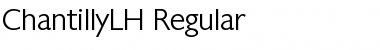 Download ChantillyLH Regular Font Title Preview