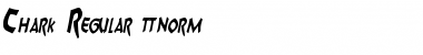 Download Chark Regular Font Title Preview