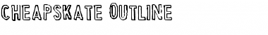 Download Cheapskate Outline Font Title Preview