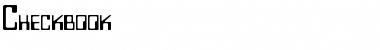 Download Checkbook Regular Font Title Preview