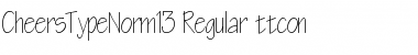 Download CheersTypeNorm13 Regular Font Title Preview