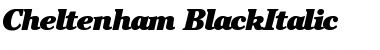 Download Cheltenham-BlackItalic Regular Font Title Preview