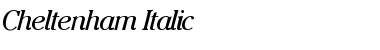 Download Cheltenham-Italic Regular Font Title Preview