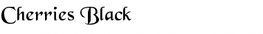 Download Cherries Black Regular Font Title Preview
