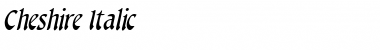 Download Cheshire Italic Font Title Preview