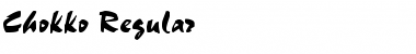 Download Chokko Regular Font Title Preview