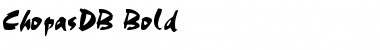 Download ChopasDB Bold Font Title Preview