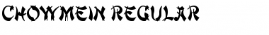Download ChowMein Regular Font Title Preview