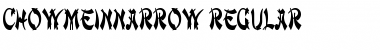 Download ChowMeinNarrow Regular Font Title Preview