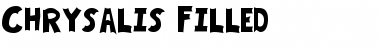 Download Chrysalis Filled Regular Font Title Preview