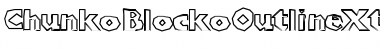 Download ChunkoBlockoOutlineXtraHeavy Regular Font Title Preview