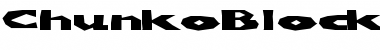 Download ChunkoBlockoSoopaDark Regular Font Title Preview