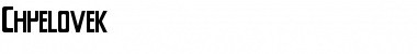 Download Chyelovek Regular Font Title Preview