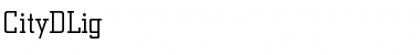 Download CityDLig Regular Font Title Preview
