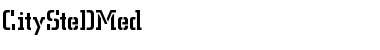 Download CitySteDMed Regular Font Title Preview