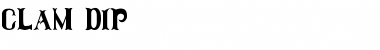 Download Clam Dip Regular Font Title Preview