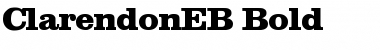 Download ClarendonEB Bold Font Title Preview