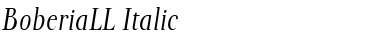 Download BoberiaLL Italic Font Title Preview