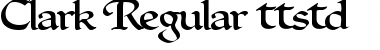 Download Clark Regular Font Title Preview