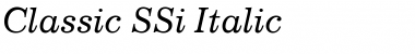 Download Classic SSi Italic Font Title Preview