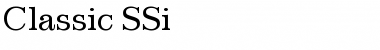 Download Classic SSi Regular Font Title Preview