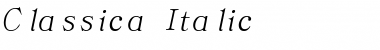 Download Classica Italic Font Title Preview