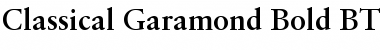 Download ClassGarmnd BT Bold Font