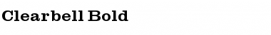 Download Clearbell Bold Font Title Preview
