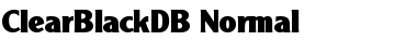 Download ClearBlackDB Normal Font Title Preview