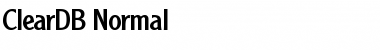 Download ClearDB Normal Font Title Preview