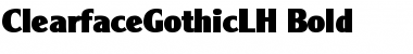 Download ClearfaceGothicLH Bold Font Title Preview