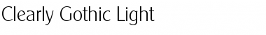 Download Clearly Gothic Light Regular Font Title Preview