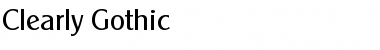 Download Clearly Gothic Regular Font Title Preview