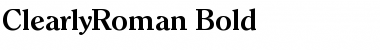 Download ClearlyRoman Bold Font Title Preview