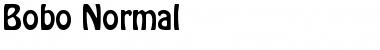 Download Bobo Normal Font Title Preview