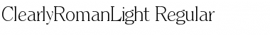Download ClearlyRomanLight normal Font Title Preview
