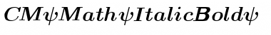 Download CM_Math ItalicBold Font
