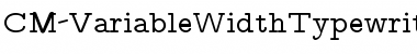Download CM_VariableWidthTypewriter Regular Font Title Preview