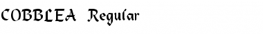 Download COBBLEA Regular Font Title Preview