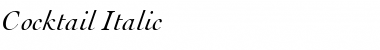 Download Cocktail Italic Font Title Preview