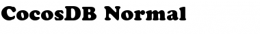 Download CocosDB Normal Font Title Preview