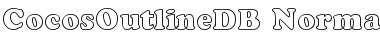 Download CocosOutlineDB Normal Font Title Preview
