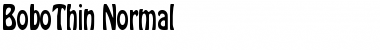 Download BoboThin Normal Font Title Preview