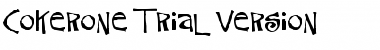 Download CokerOne Trial Version Font Title Preview