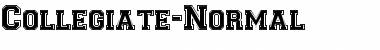 Download Collegiate-Normal Regular Font Title Preview