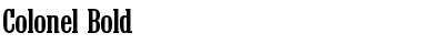 Download Colonel Bold Font Title Preview