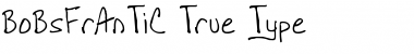 Download BoBsFrAnTiC True Type Font Title Preview