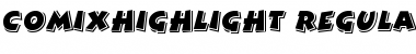 Download ComixHighlight Regular Font Title Preview