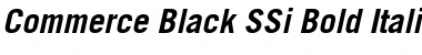 Download Commerce Black SSi Bold Italic Font Title Preview
